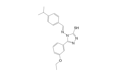 5-(3-ethoxyphenyl)-4-{[(E)-(4-isopropylphenyl)methylidene]amino}-4H-1,2,4-triazol-3-yl hydrosulfide