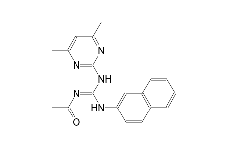 N-(4,6-dimethyl-2-pyrimidinyl)-N''-[(E)-ethanoyl]-N'-(2-naphthyl)guanidine