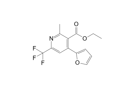 4-(2-furanyl)-2-methyl-6-(trifluoromethyl)-3-pyridinecarboxylic acid ethyl ester