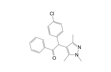 .alpha.-(p-Chlorophenyl)-.alpha.-(1,3,5-trimethylpyrazol-4-yl)acetophene