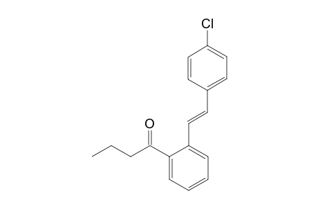 (E)-1-(2-(4-Chlorostyryl)phenyl)butan-1-one