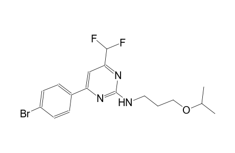2-pyrimidinamine, 4-(4-bromophenyl)-6-(difluoromethyl)-N-[3-(1-methylethoxy)propyl]-