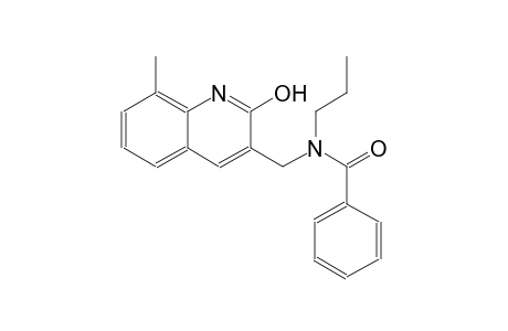 N-[(2-hydroxy-8-methyl-3-quinolinyl)methyl]-N-propylbenzamide