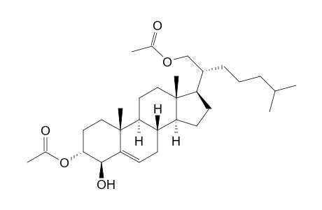 Cholest-5-ene-3.alpha.,4.beta.,21-triol - 3,21-Diacetate