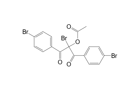 1,3-Propanedione, 2-(acetyloxy)-2-bromo-1,3-bis(4-bromophenyl)-