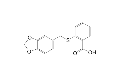 2-[(1,3-benzodioxol-5-ylmethyl)sulfanyl]benzoic acid