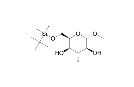 .alpha.-D-Idopyranoside, methyl 3-deoxy-6-O-[(1,1-dimethylethyl)dimethylsilyl]-3-methyl-