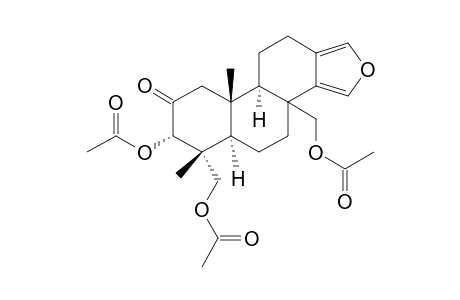 18-Nor-16-oxaandrosta-13(17),14-dien-2-one, 3-(acetyloxy)-4,8-bis[(acetyloxy)methyl]-4-methyl-, (3.alpha.,4.beta.,5.alpha.)-