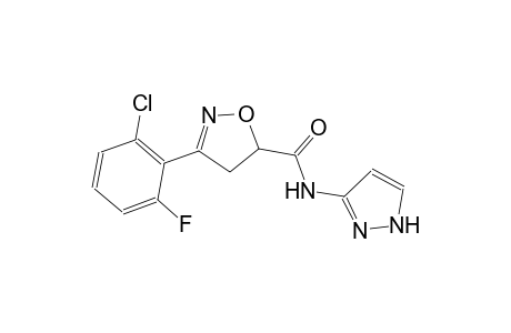 5-isoxazolecarboxamide, 3-(2-chloro-6-fluorophenyl)-4,5-dihydro-N-(1H-pyrazol-3-yl)-