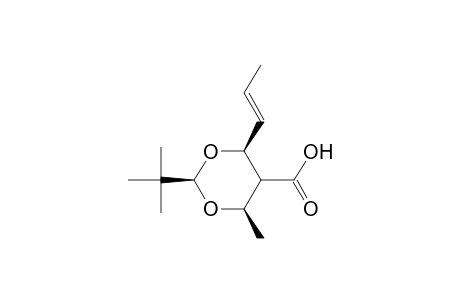 (E,2R,4S,6R)-2-(t-butyl)-6-methyl-4-(1'-propenyl)-1,3-dioxane-5-carboxylic acid