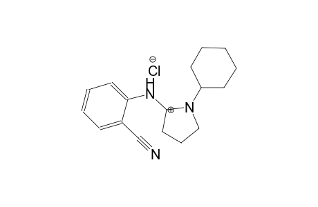 2-cyano-N-(1-cyclohexylpyrrolidin-2-ylidene)benzenaminium chloride