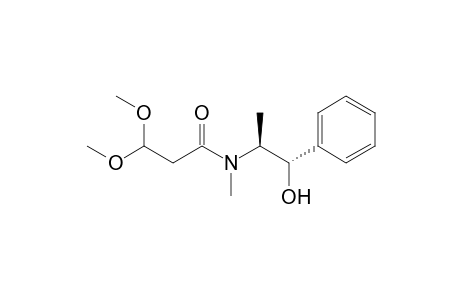3,3-Dimethoxy-N-methyl-N-[(1S,2S)-1-oxidanyl-1-phenyl-propan-2-yl]propanamide