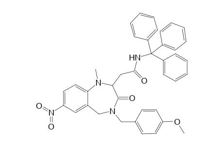 2-[4-(4-methoxy-benzyl)-1-methyl-7-nitro-3-oxo-2,3,4,5-tetrahydro-1H-[1,4]-benzodiazepin-2-yl]-N-trityl-acetamide