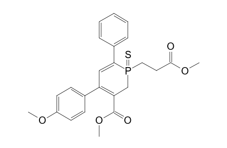 3-Methoxycarbonyl-1-[2-(methoxycarbonyl)ethyl]-4-(p-methoxyphenyl)-6-phenyl-1,2-dihydrophosphorin 1-sulfide