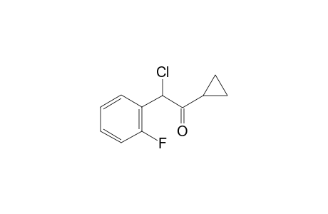 2-Chloro-1-cyclopropyl-2-(2-fluorophenyl)ethan-1-one