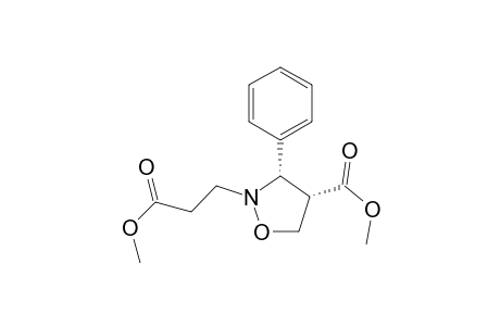 2-Isoxazolidinepropanoic acid, 4-(methoxycarbonyl)-3-phenyl-, methyl ester, cis-