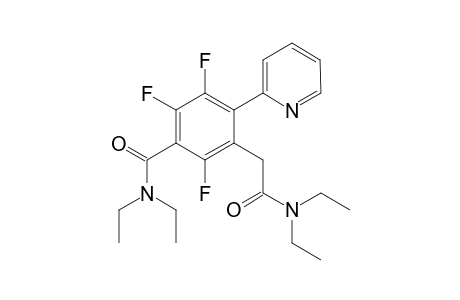 3-(2-(Diethylamino)-2-oxoethyl)-N,N-diethyl-2,5,6-trifluoro-4-(pyridin-2-yl)benzamide