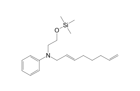 Trimethylsilyl ether of N-phenyl-N-(2,7-octadienyl)-2-aminoethanol