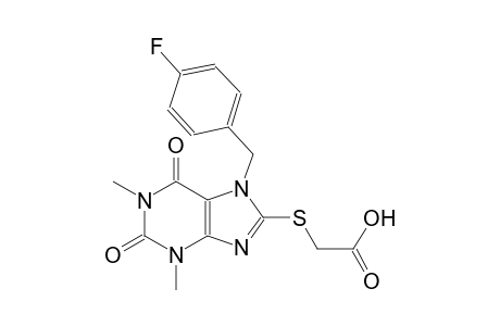 {[7-(4-fluorobenzyl)-1,3-dimethyl-2,6-dioxo-2,3,6,7-tetrahydro-1H-purin-8-yl]sulfanyl}acetic acid