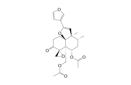 6-ALPHA,19-DIACETOXY-4-ALPHA,18:15,16-DIEPOXY-NEO-CLERODA-11,13(16),14-TRIEN-3-ONE