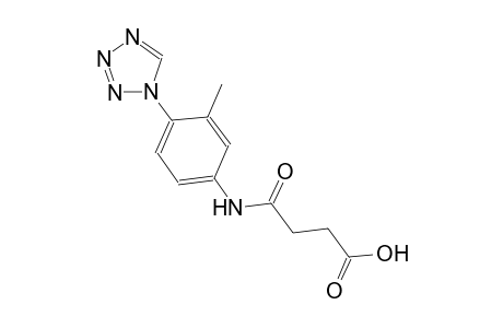 butanoic acid, 4-[[3-methyl-4-(1H-tetrazol-1-yl)phenyl]amino]-4-oxo-