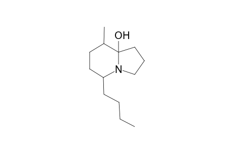 5-Butyl-8/9-hydroxy-8-methylizidine