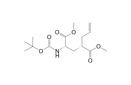 (2S,4S)-2-allyl-4-(tert-butoxycarbonylamino)glutaric acid dimethyl ester