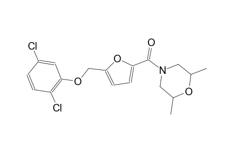 4-{5-[(2,5-dichlorophenoxy)methyl]-2-furoyl}-2,6-dimethylmorpholine
