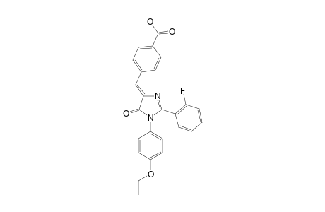1-(PARA-ETHOXYPHENYL)-2-(ORTHO-FLUOROPHENYL)-(4E)-(PARA-CARBOXYPHENYLIDENE)-2-IMIDAZOLIN-5-ONE