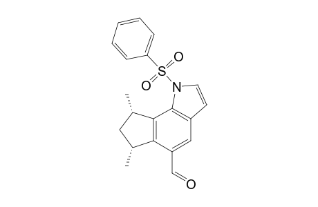 (6R,8S)-1-(benzenesulfonyl)-6,8-dimethyl-7,8-dihydro-6H-cyclopenta[g]indole-5-carbaldehyde