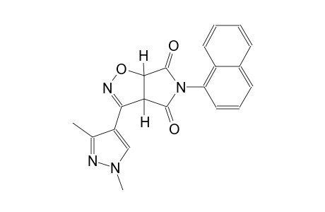 3aH-pyrrolo[3,4-d]isoxazole-4,6(5H,6aH)-dione, 3-(1,3-dimethyl-1H-pyrazol-4-yl)-5-(1-naphthalenyl)-, (3aS,6aR)-