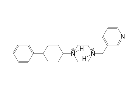 1-(4-phenylcyclohexyl)-4-(3-pyridinylmethyl)piperazinediium