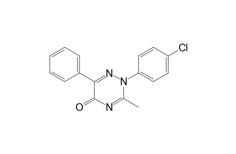 3-Methyl-2-(4-chlorophenyl)-6-phenyl-1,2,4-triazin-5(2H)-one