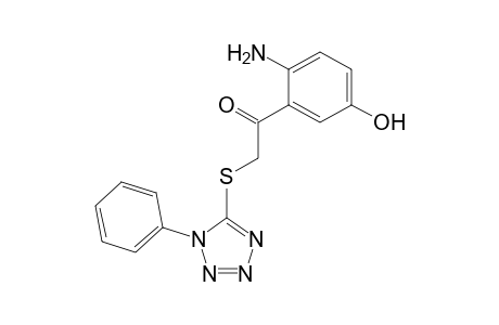 Ethanone, 1-(2-amino-5-hydroxyphenyl)-2-[(1-phenyl-1H-tetrazol-5-yl)thio]-