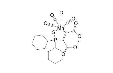 5,5,5,5-TETRACARBONYL-2,2-DICYCLOHEXYL-1-LAMBDA-(3)-THIA-2-LAMBDA-(5)-PHOSPHA-5-MANGANA-1,3-CYCLOPENTADIENE-3,4-DICARBOXYLIC-ACID-DIMETHYLESTER