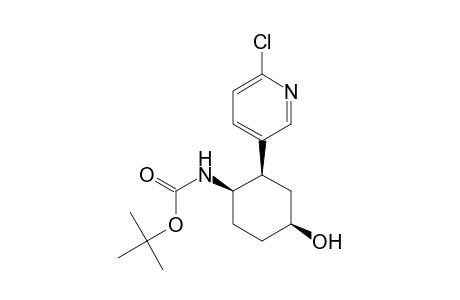 N-[(1R,2R,4S)-2-(6-chloro-3-pyridinyl)-4-hydroxycyclohexyl]carbamic acid tert-butyl ester