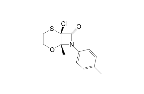 (1R*,6R*)-1-Chloro-6-methyl-7-(4-methylphenyl)-5-oxa-2-thia-7-azabicyclo[4.2.0]octan-8-one