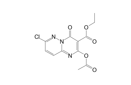 Ethyl 7-chloro-2-acetoxy-4-oxo-4H-pyrimido[1,2-b]pyridazine-3-carboxylate
