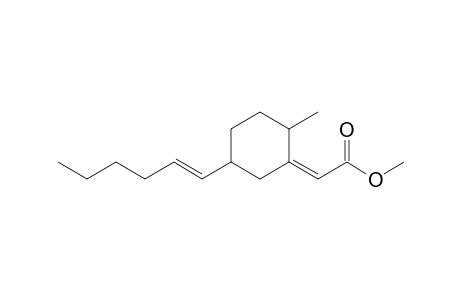 [5-((E)-Hex-1-enyl)-2-methyl-cyclohex-(Z)-ylidene]-acetic acid methyl ester