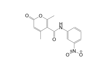 4,6-dimethyl-N-(3-nitrophenyl)-2-oxo-2H-pyran-5-carboxamide