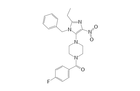 [4-(1-BENZYL-2-ETHYL-4-NITRO-1H-IMIDAZOL-5-YL)-PIPERAZIN-1-YL]-(4-FLUOROPHENYL)-KETONE