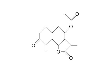 8a-Acetoxy-3-oxo-4,6,11b,5,7aH-eudesman-6,12-olide