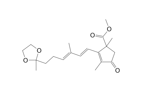 9E-Nortrisporsaeureketal, methyl ester