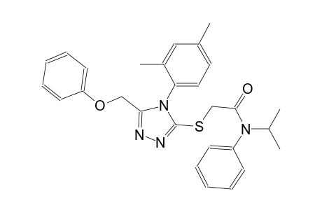 2-{[4-(2,4-dimethylphenyl)-5-(phenoxymethyl)-4H-1,2,4-triazol-3-yl]sulfanyl}-N-isopropyl-N-phenylacetamide
