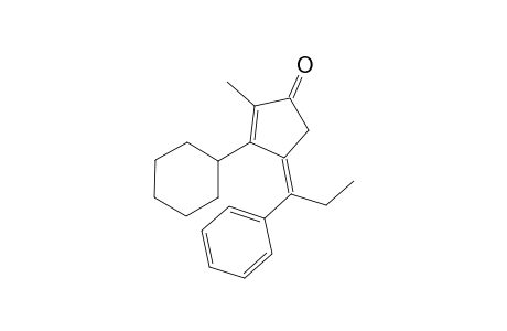 (Z)-3-cyclohexyl-2-methyl-4-(1-phenylpropylidene)cyclopent-2-enone