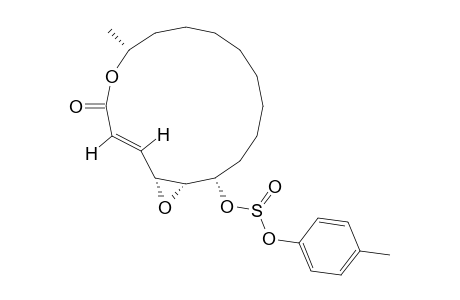 (2E,4R,5S,6S,15R)-4,5-EPOXY-6-(TOSYLOXY)-HEXADEC-2-EN-15-OLIDE