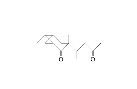 3,6,6-Trimethyl-3-[1(A)-methyl-3-oxo-butyl]-bicyclo(3.1.1)heptan-2-one
