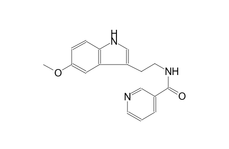 3-pyridinecarboxamide, N-[2-(5-methoxy-1H-indol-3-yl)ethyl]-