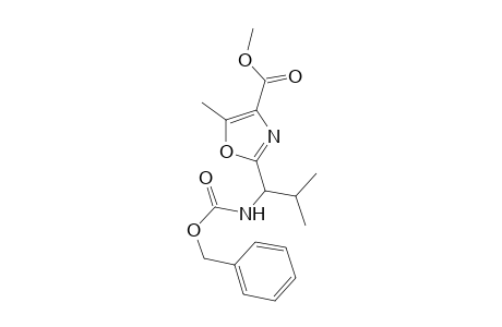 (S)-Methyl 2-[1-(benzyloxycarbonylamino)-2-methylpropyl]-5-methyloxazole-4-carboxylate