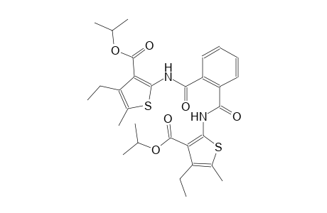 isopropyl 4-ethyl-2-{[2-({[4-ethyl-3-(isopropoxycarbonyl)-5-methyl-2-thienyl]amino}carbonyl)benzoyl]amino}-5-methyl-3-thiophenecarboxylate
